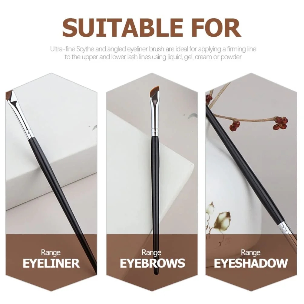 Пензлі для підводки LALAFINA Fine Angled Precision Gel Eyeliner, тонкий, плаский, для косметики, фото №7