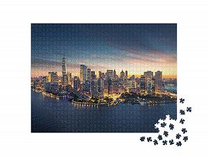 Пазл puzzleYOU Jigsaw Puzzle Collection USA New York Skyline Sunrise New York USA 1000pc synthetic.ua - Фото 1