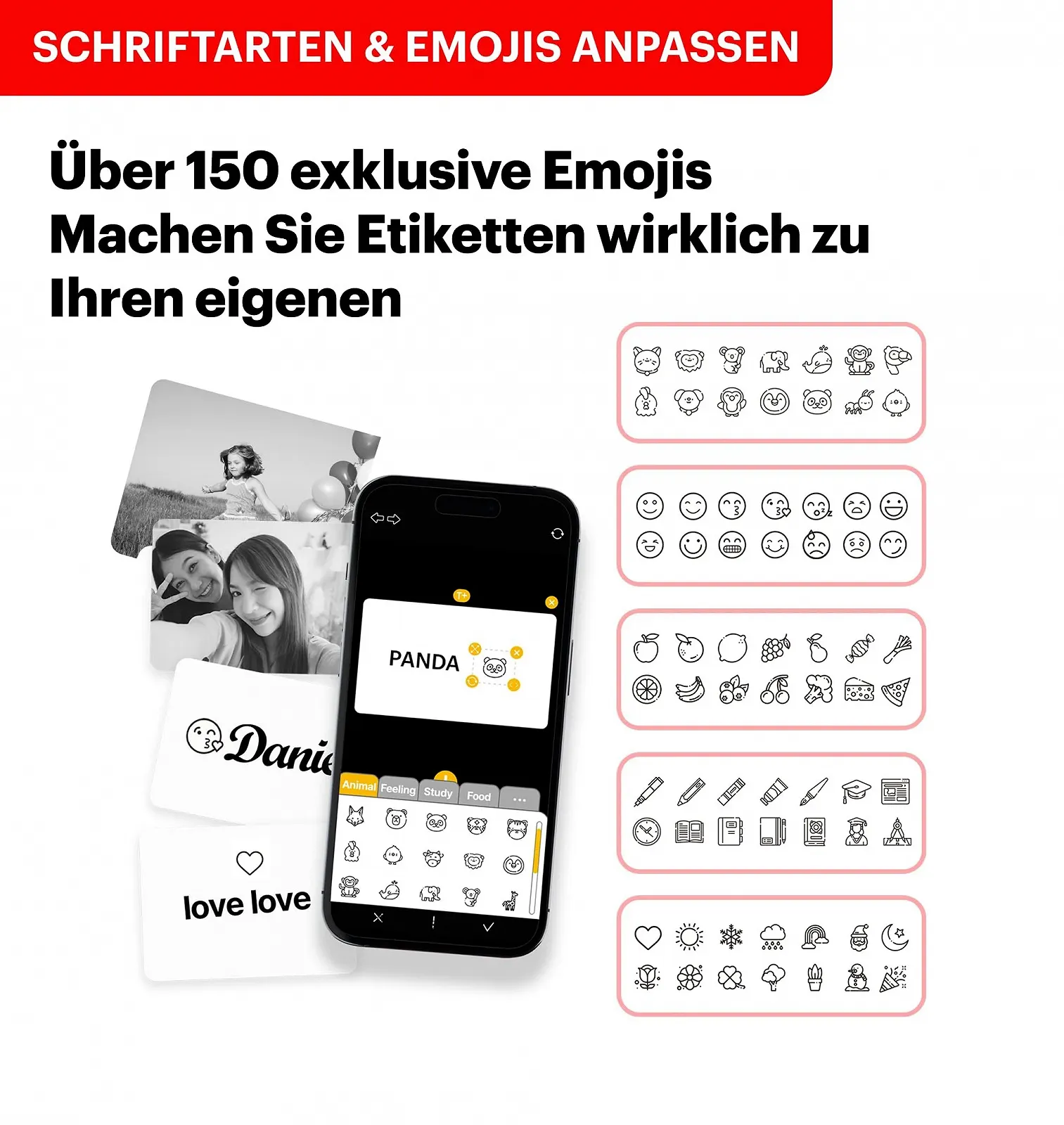 Детская фотокамера мгновенной печати и принтер для этикеток Kodak Era Memo Shot с 10 рулонами этикеток Белый, фото №6