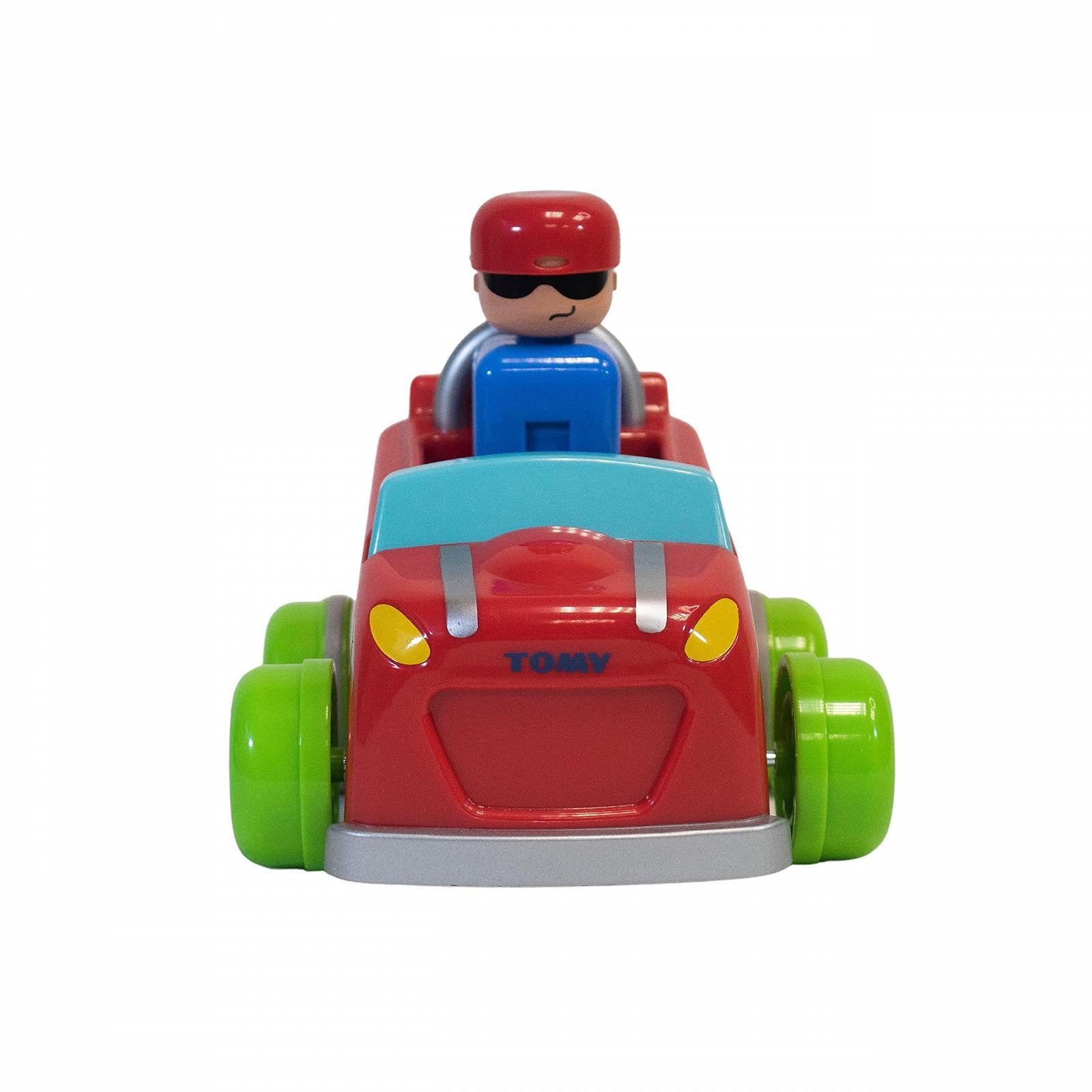 Игрушечный автомобиль TOMY Trane Roll Up оранжево-зеленый, фото №7