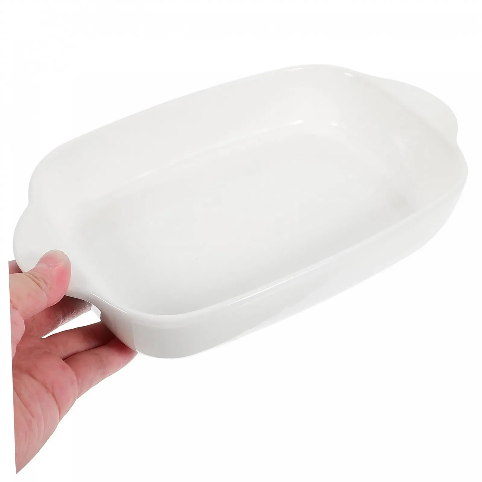 Форма для запікання Zerodeko з двома ручками керамічна Біла, фото №4 Форма для запікання Zerodeko з двома ручками керамічна Біла, фото №4