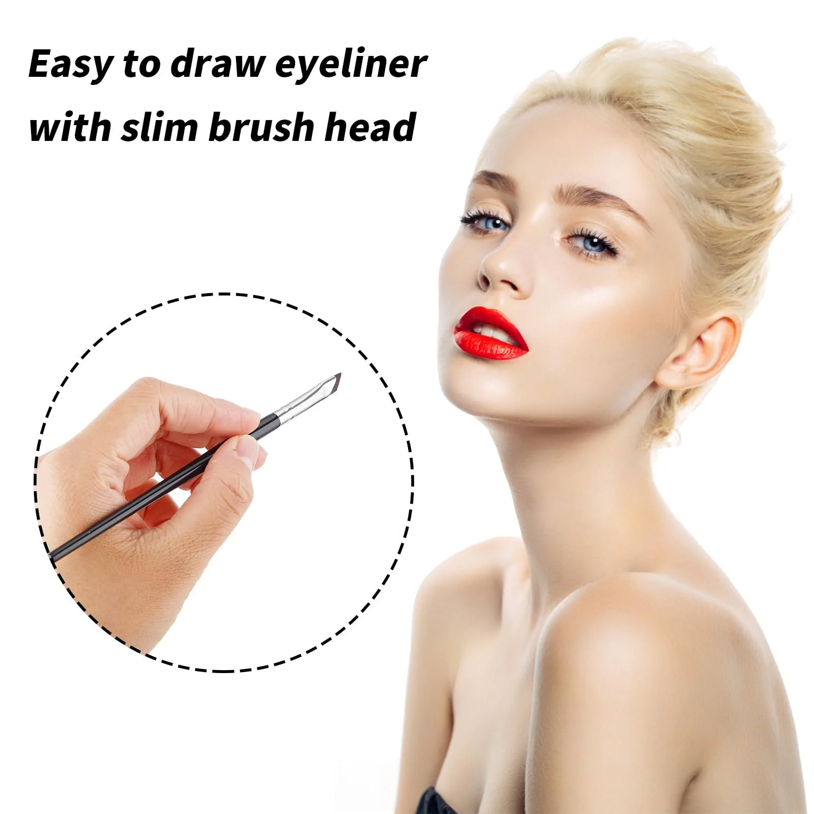 Набор Abeillo Eyeliner Brushes Pack of 3, Профессиональная Кисти для бровей под углом, фото №3 Набор Abeillo Eyeliner Brushes Pack of 3, Профессиональная Кисти для бровей под углом, фото №3