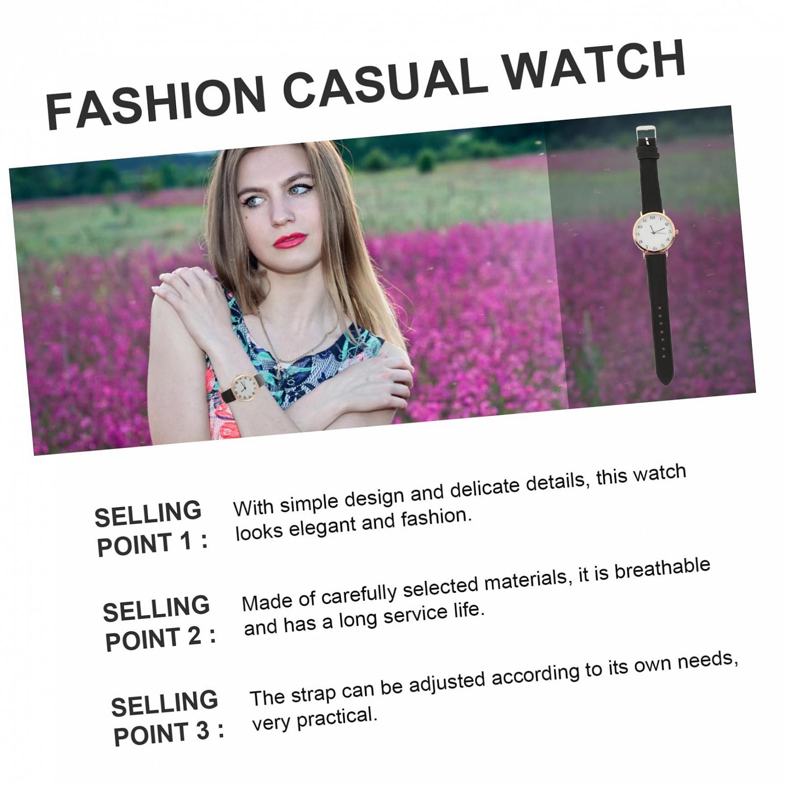 Кварцевые часы Matte WRITWAA Fashion Black, фото №6