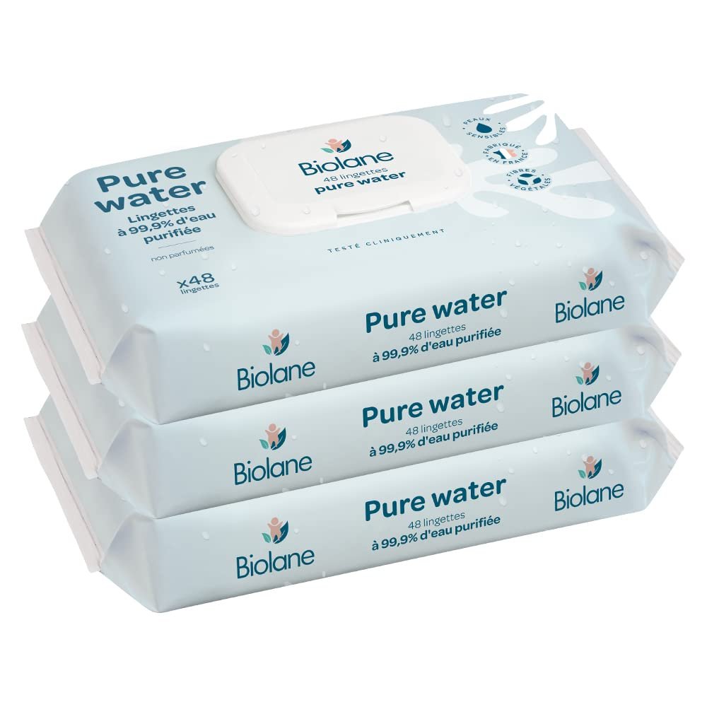 Дитячі серветки Biolane Pure Water 144 шт., фото №1