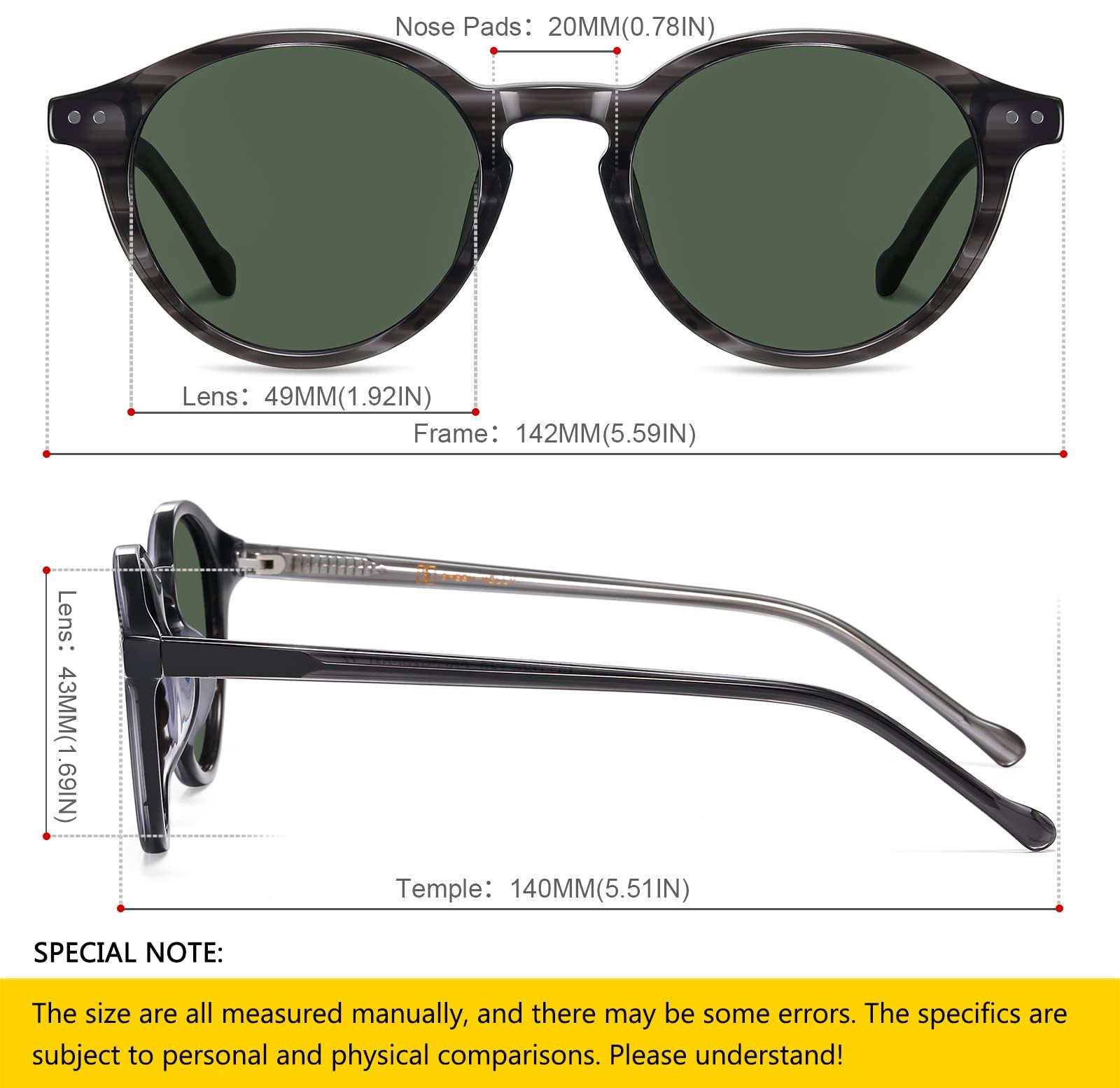 Сонцезахисні окуляри овальні Johnny Depp Art Acetate Polarised Trendy для чоловіків і жінок з тонованими лінзами, фото №4 Сонцезахисні окуляри овальні Johnny Depp Art Acetate Polarised Trendy для чоловіків і жінок з тонованими лінзами, фото №4