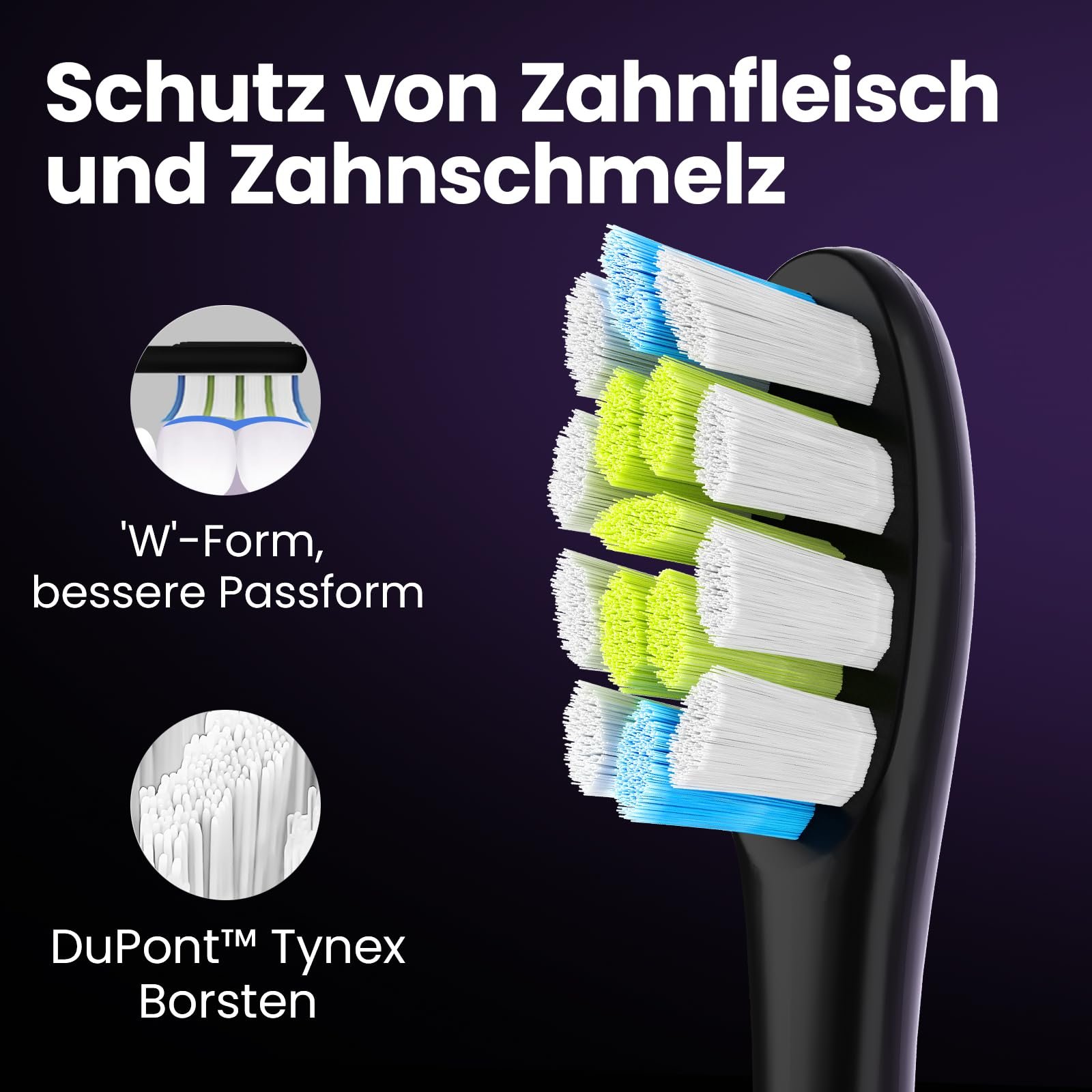 Електрична звукова зубна щітка Oclean X Pro Кольоровий дисплей 3 режими 32 інтенсивності Темно-фіолетова, фото №7