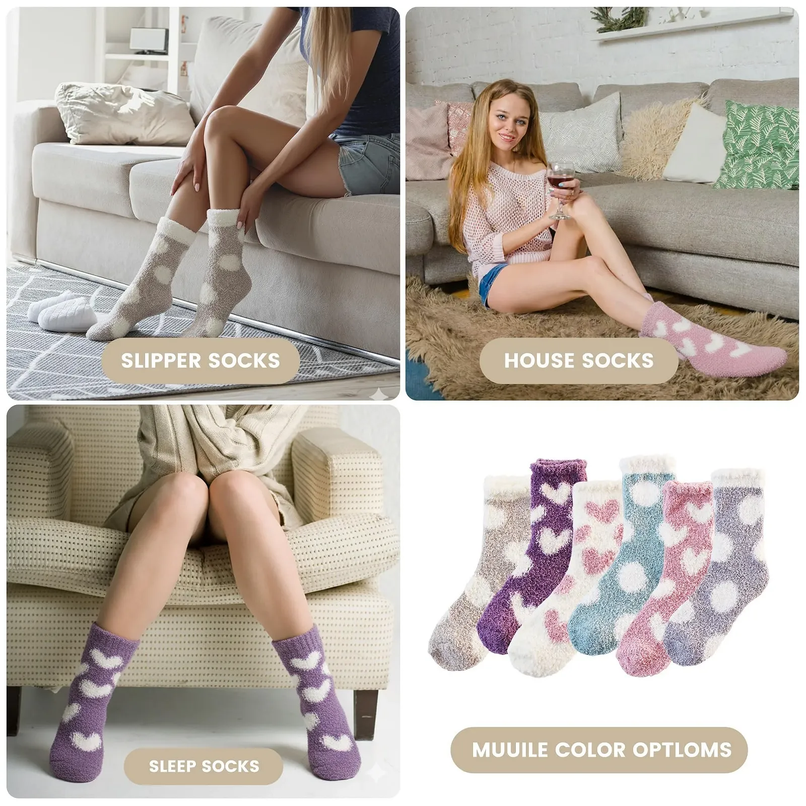 Шкарпетки, 6 пар Теплі шкарпетки жіночі 39-42 35-38, фото №5 Шкарпетки, 6 пар Теплі шкарпетки жіночі 39-42 35-38, фото №5