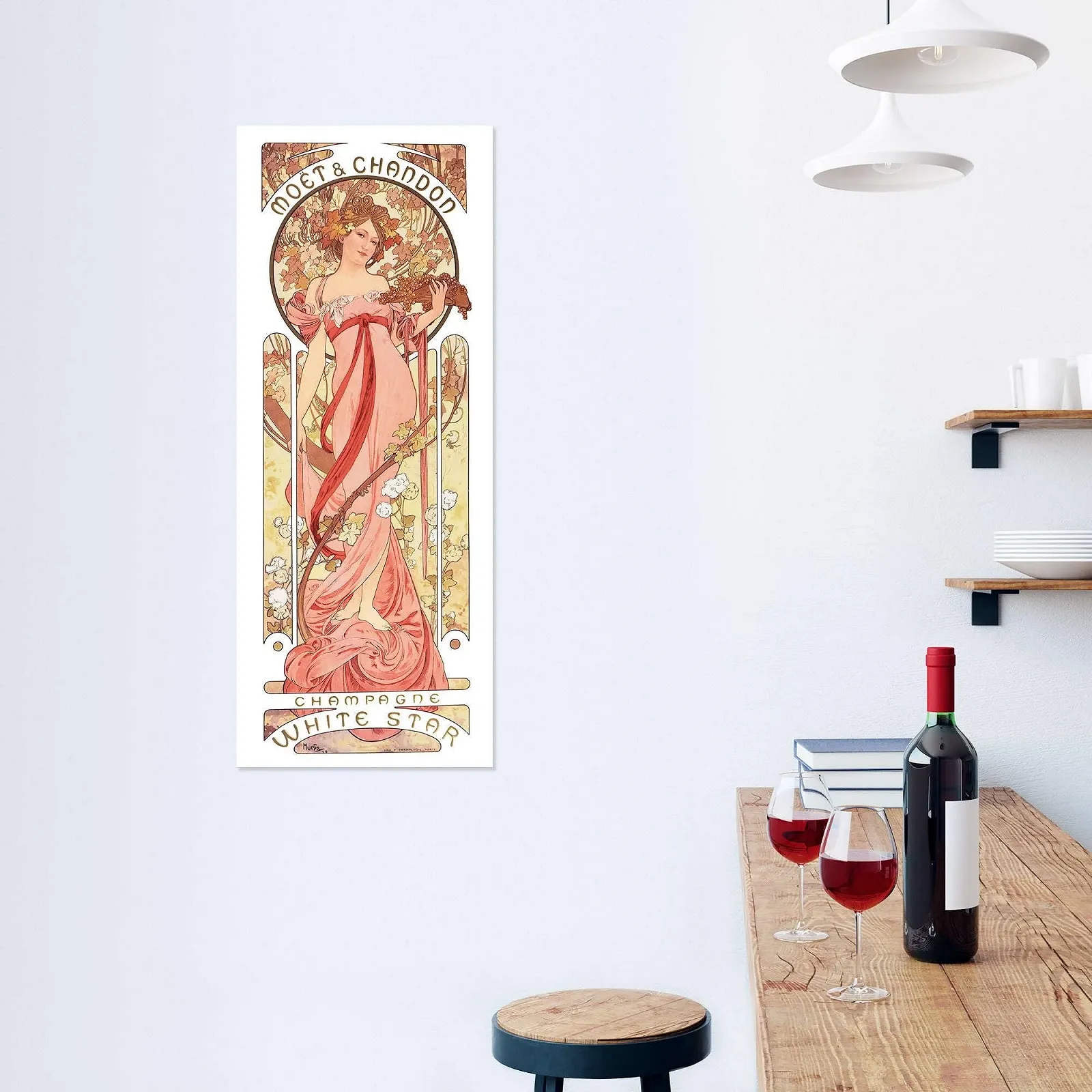 Постер Moët & Chandon White Star Alfons Mucha 40 x 100 см, фото №6