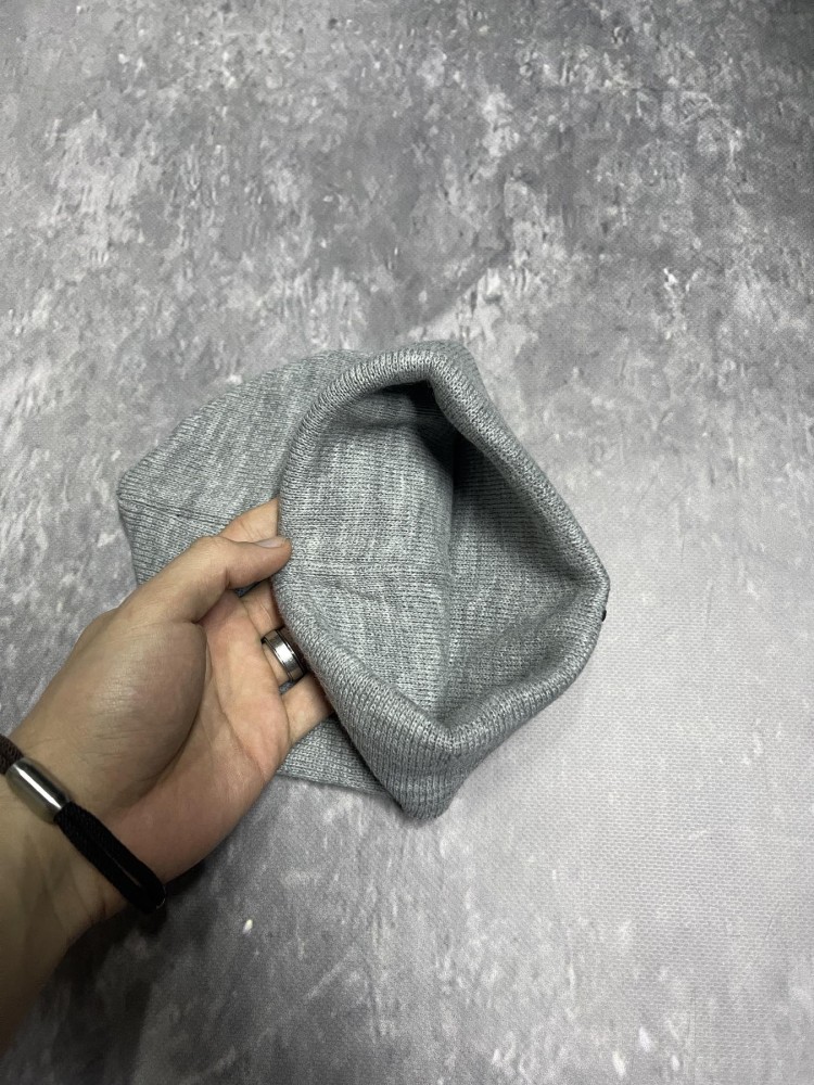 Шапка трикотаж Puma серый меланж, фото №2