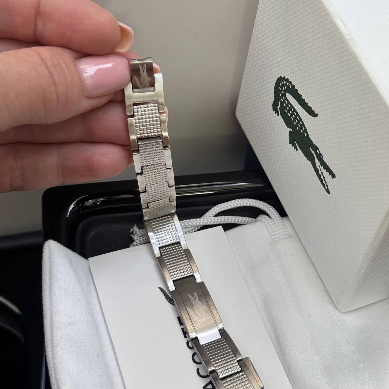 Мужской браслет из нержавеющей стали Lacoste, фото №6