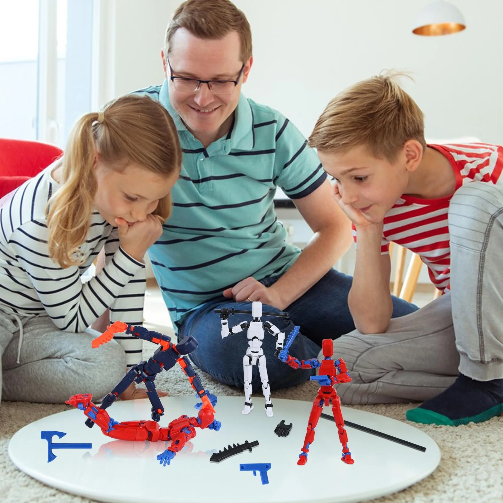 Набор игровых фигурок MEIEST T13 4 шт. 3D-печать Multi-Jointed Robot 14.5 см, фото №5 Набор игровых фигурок MEIEST T13 4 шт. 3D-печать Multi-Jointed Robot 14.5 см, фото №5