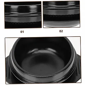 Чаша для бибимбап TIDTALEO керамическая с подносом и ручками термостойкая synthetic.ua - Фото 1
