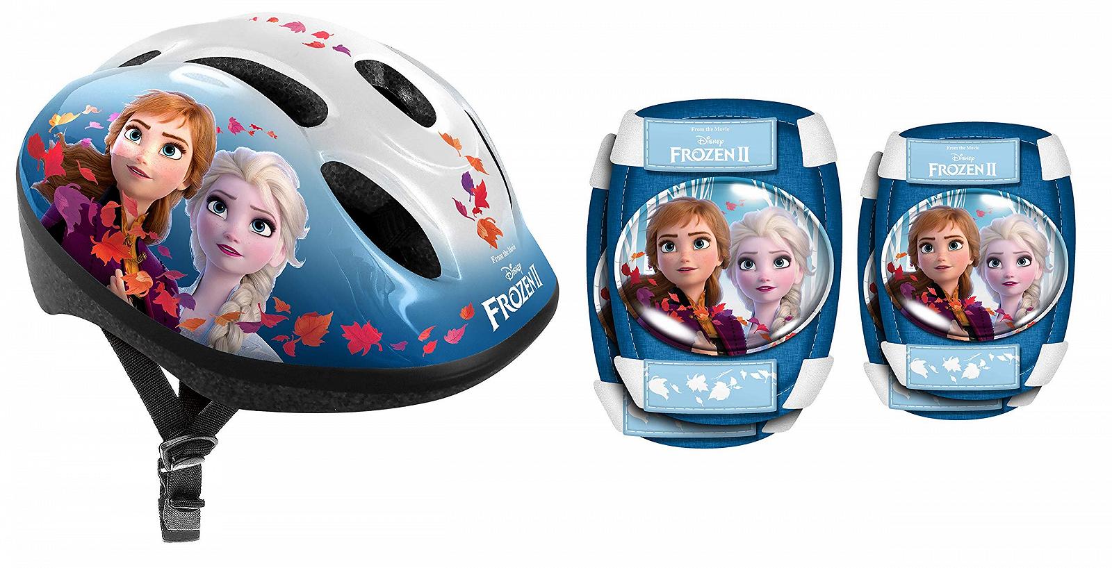 Шлем Stamp Frozen 2 + защита локтей и коленей Stamp Girls', Синий, One Size EU, фото №1