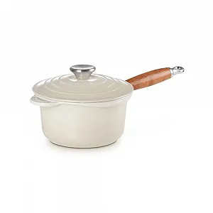 Кастрюля Le Creuset Professional 21139187164460 с деревянной ручкой 18 см белый (meringue) - Фото 1