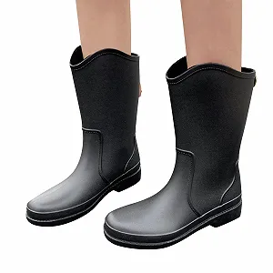 Чоботи Wellington Чоловічі Напіввисокі Дощові synthetic.ua - Фото 1