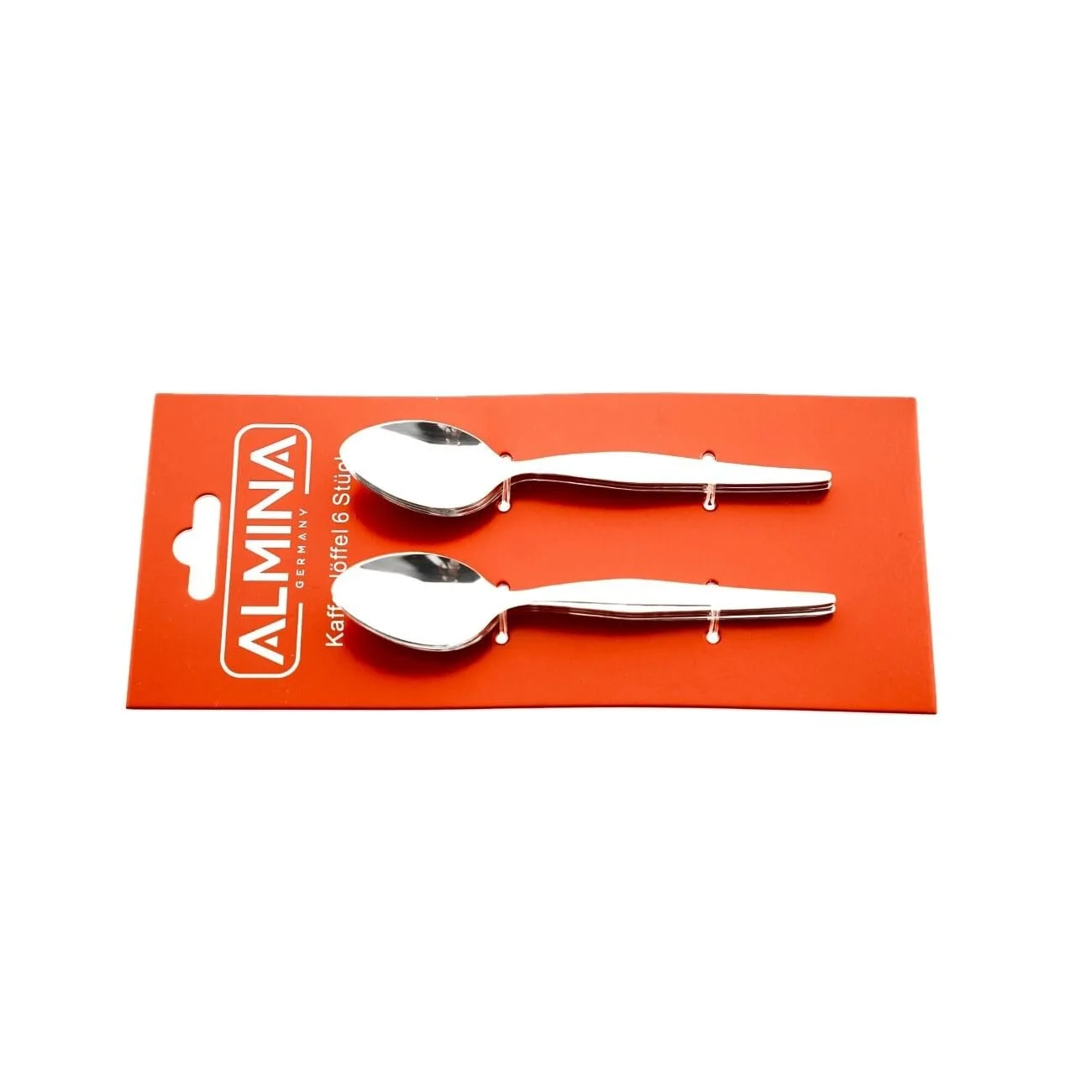 Кавова ложка Almina Набір з 6 штук Хром Нержавіюча сталь Срібло, фото №2