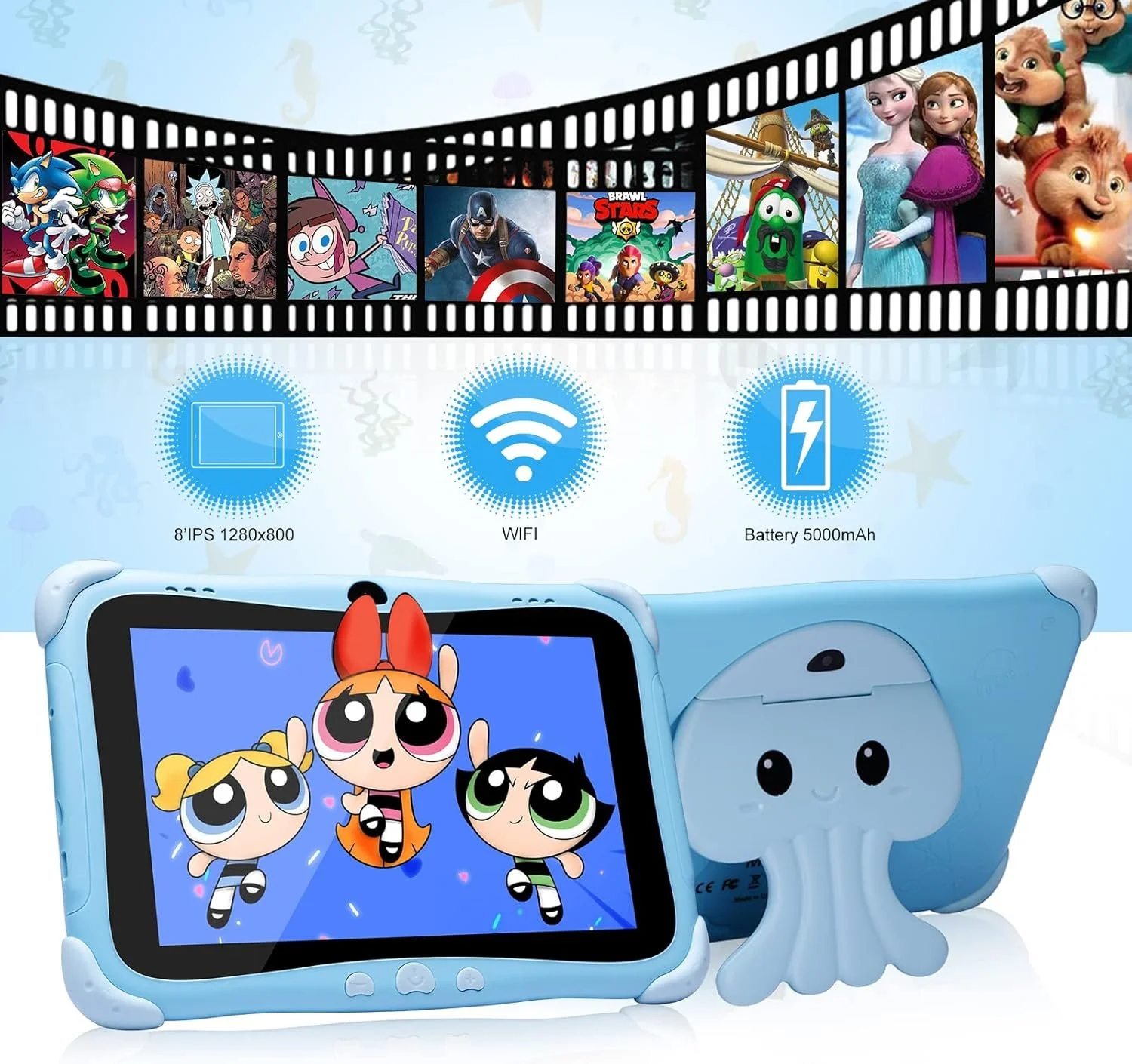 Планшет 8" YOUXD M12 2/32 ГБ 3G 4 ядер Android 11 Чорний, фото №3