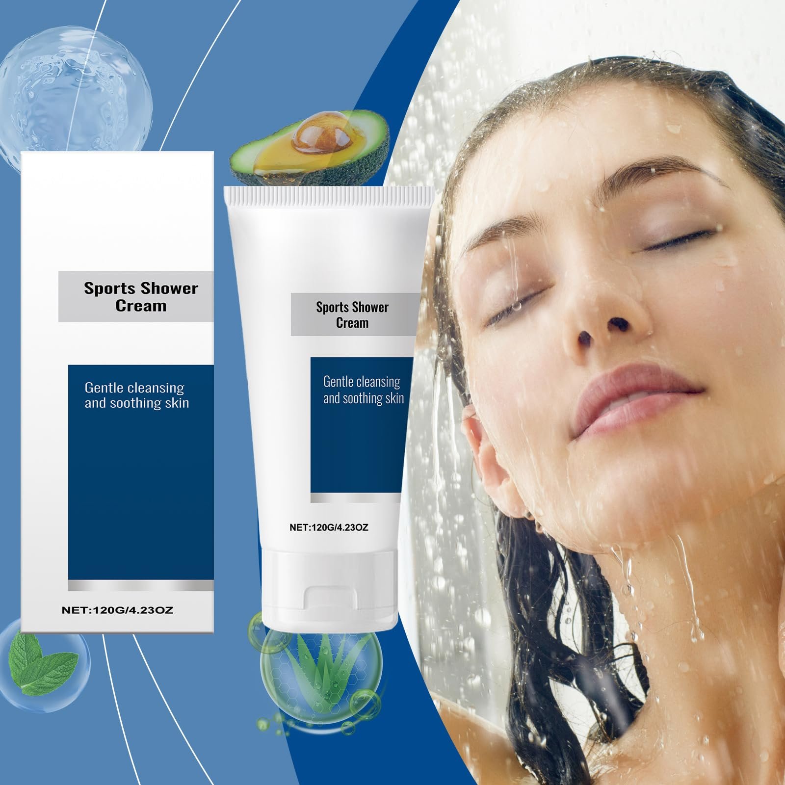 Гель для душу та шампунь 2-в-1 Зволожуючий Очищуючий та живильний Містить піну для ванни, фото №6