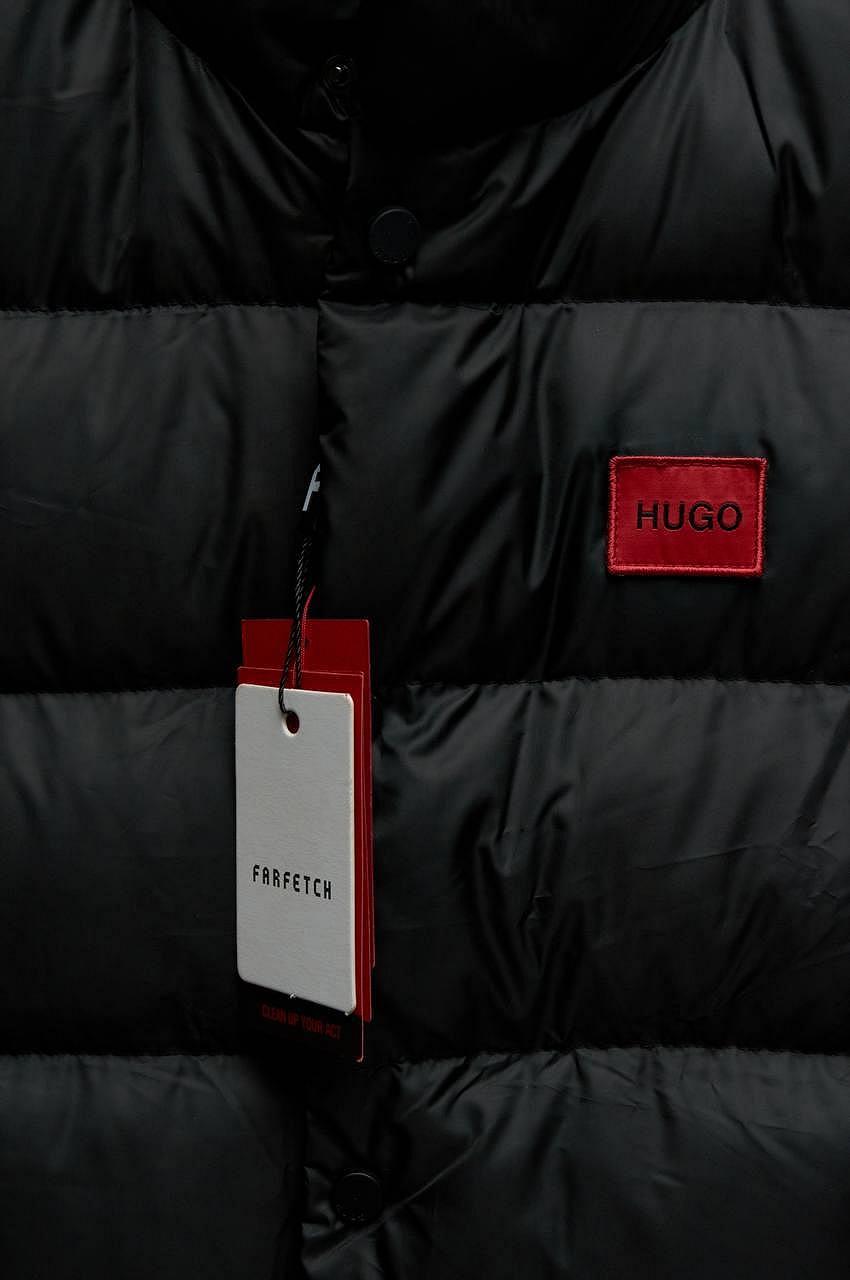 Жилетка мужская черная Hugo безрукавка весенняя хуго босс, фото №4