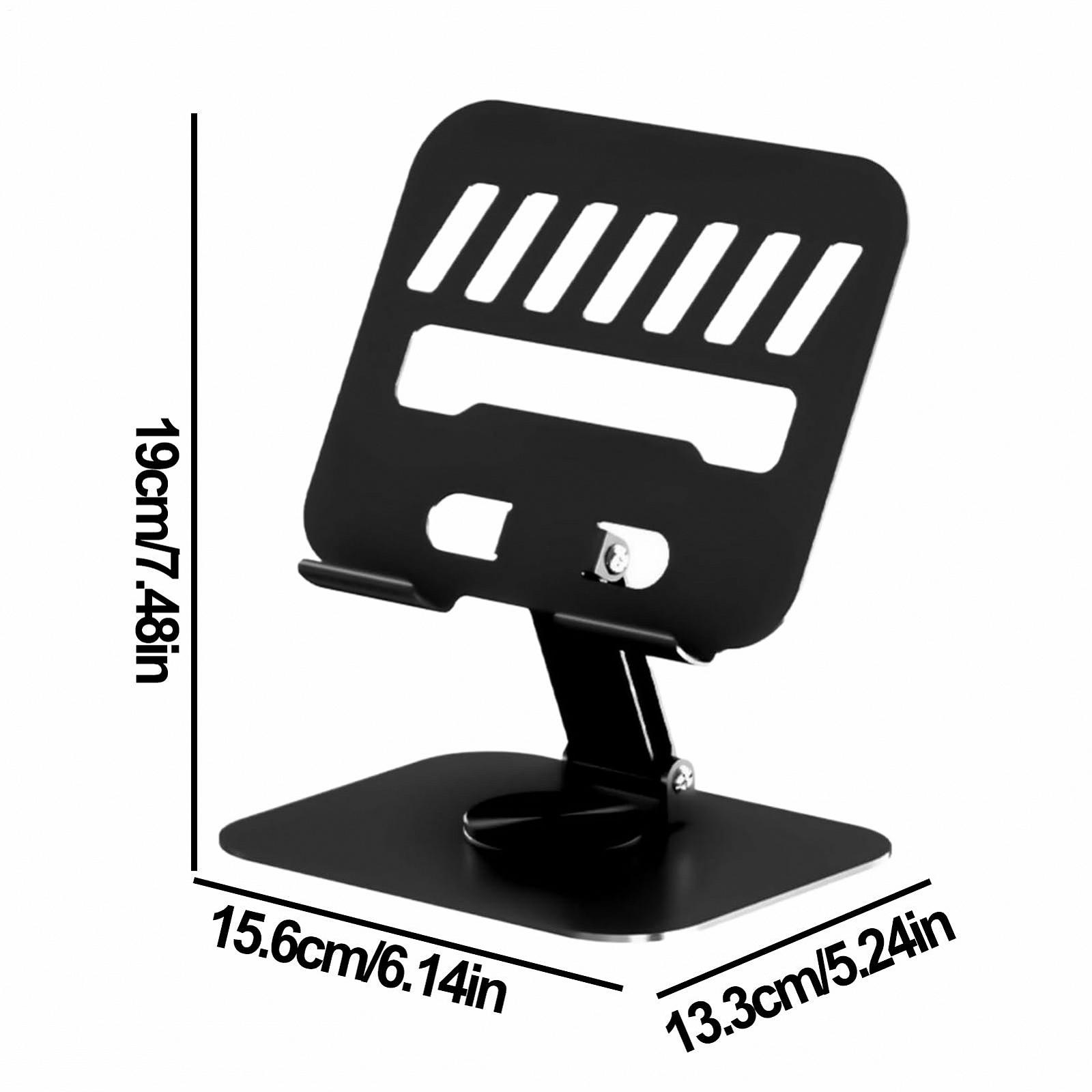 Підставка для планшета на стіл з основою, що обертається на 360 градусів. Регульована по висоті, фото №4