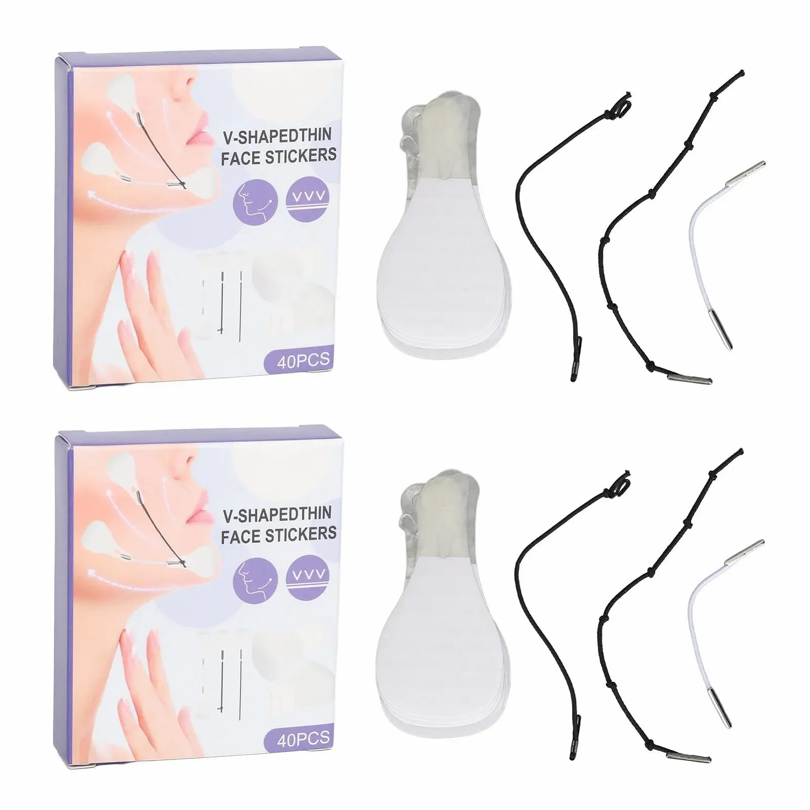Стрічки для підтяжки обличчя Паковання з 80 V-подібних наліпок для підтяжки обличчя, фото №9 Стрічки для підтяжки обличчя Паковання з 80 V-подібних наліпок для підтяжки обличчя, фото №9