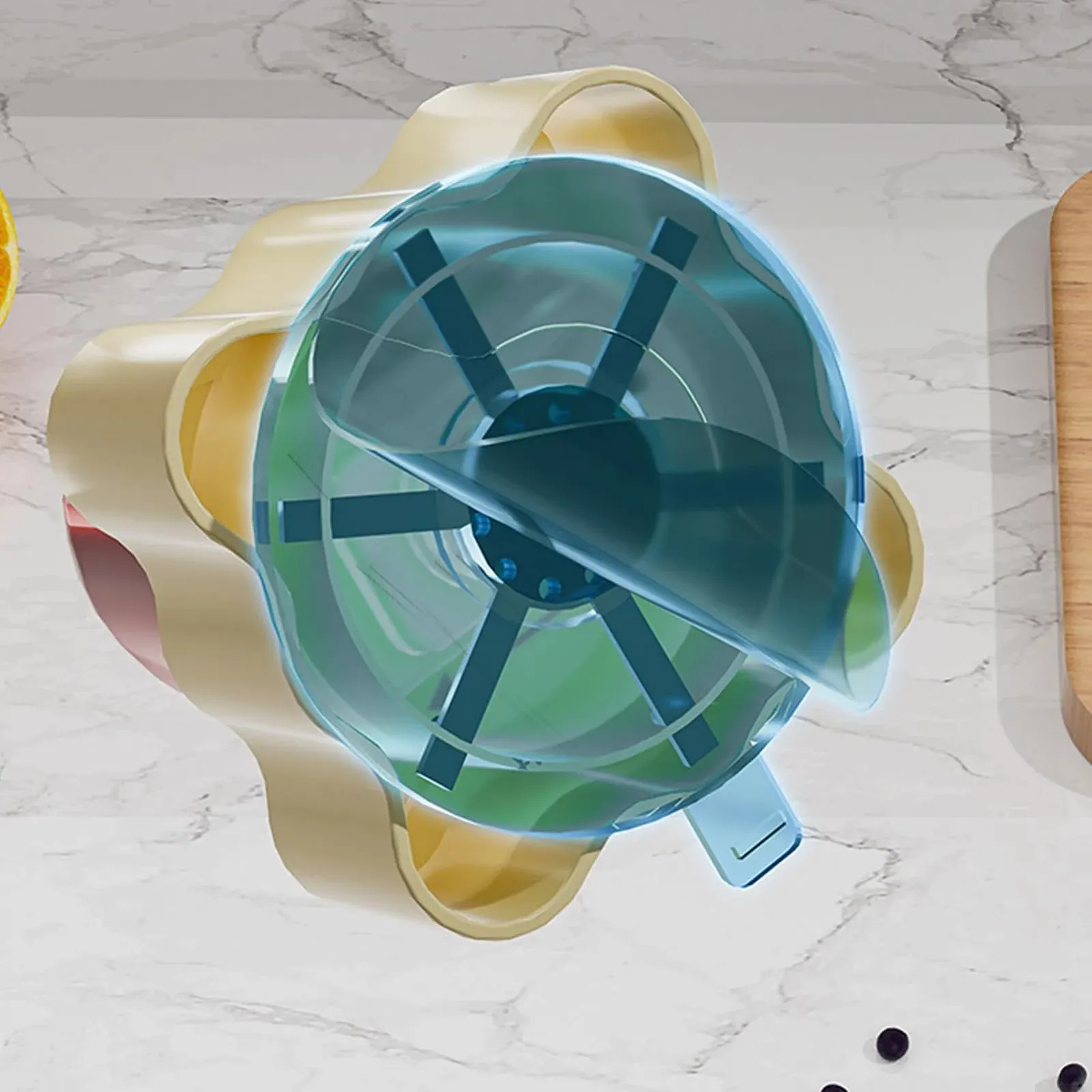 Точилка для кухонних ножів ручна з вакуумною присоскою портативна, фото №7