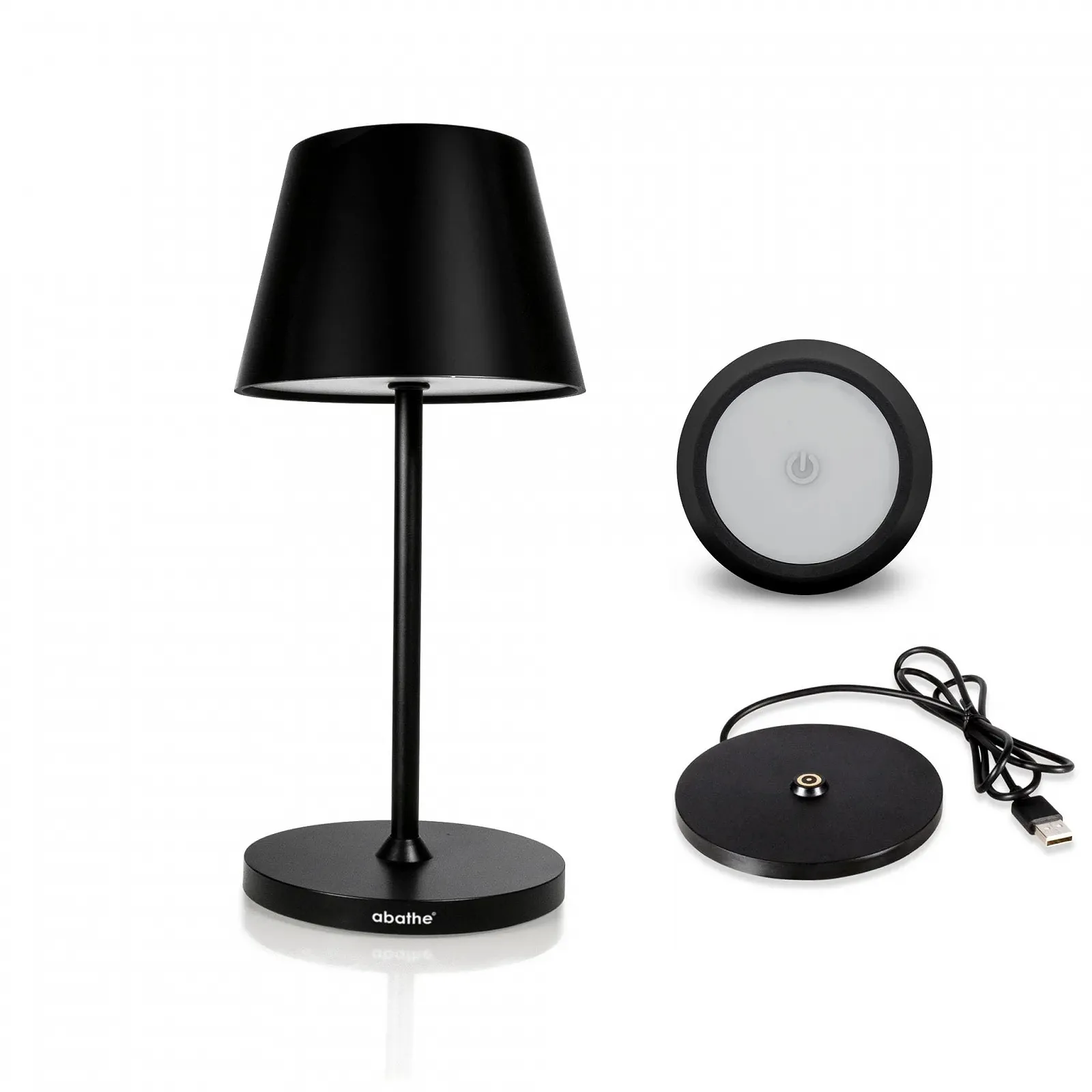 Настільна лампа LED Акумуляторна IP54 2700 K 25 см Біла, фото №2