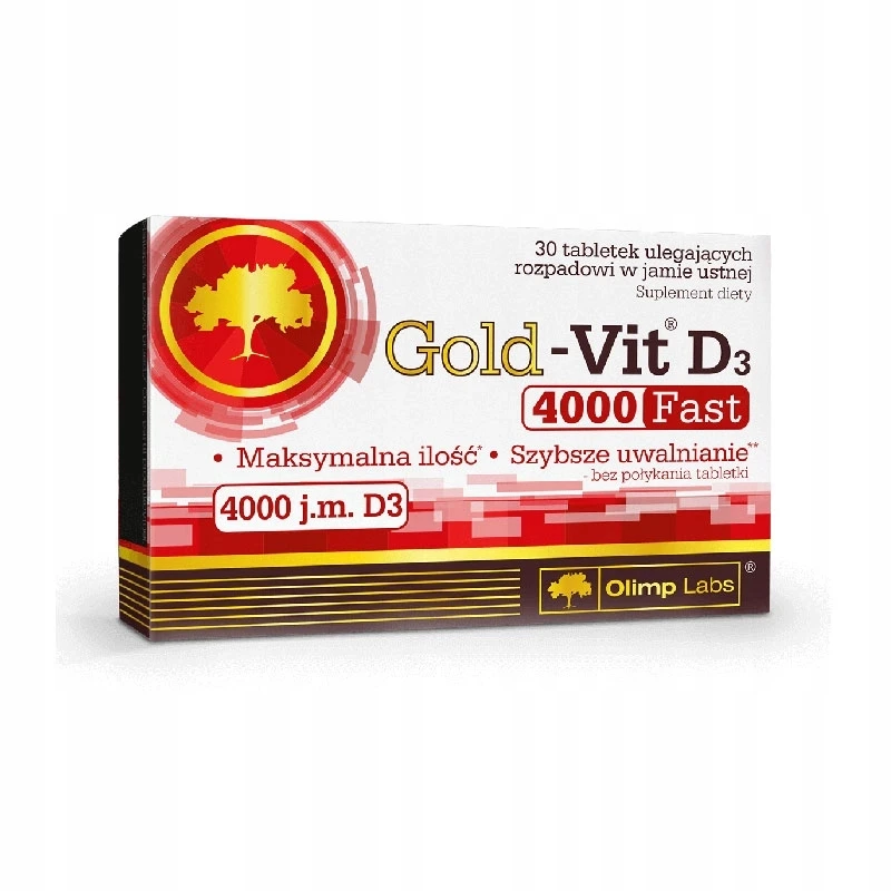 Вітамін D3 Olimp Gold-Vit Fast 4000 30 табс, фото №1