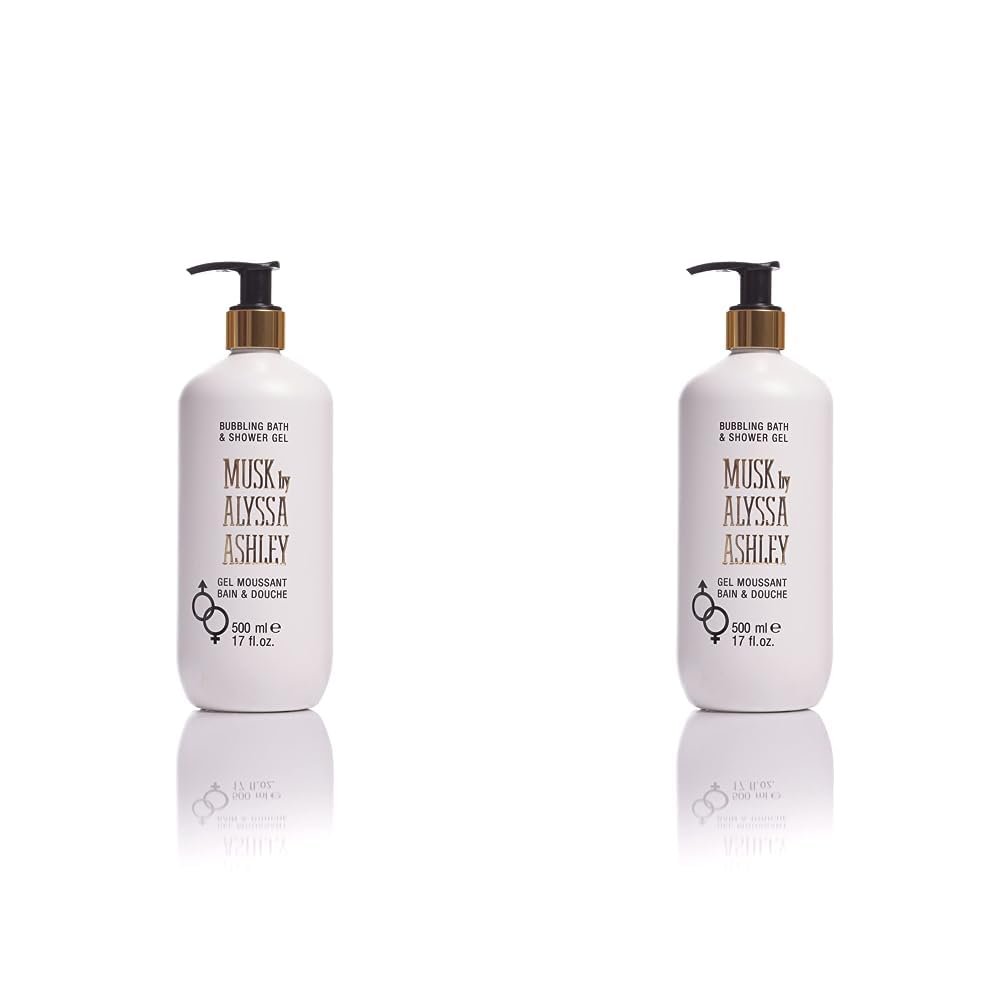 Гель для душа и ванны Alyssa Ashley MUSK с дозатором 2 х 500 мл, фото №1 Гель для душа и ванны Alyssa Ashley MUSK с дозатором 2 х 500 мл, фото №1