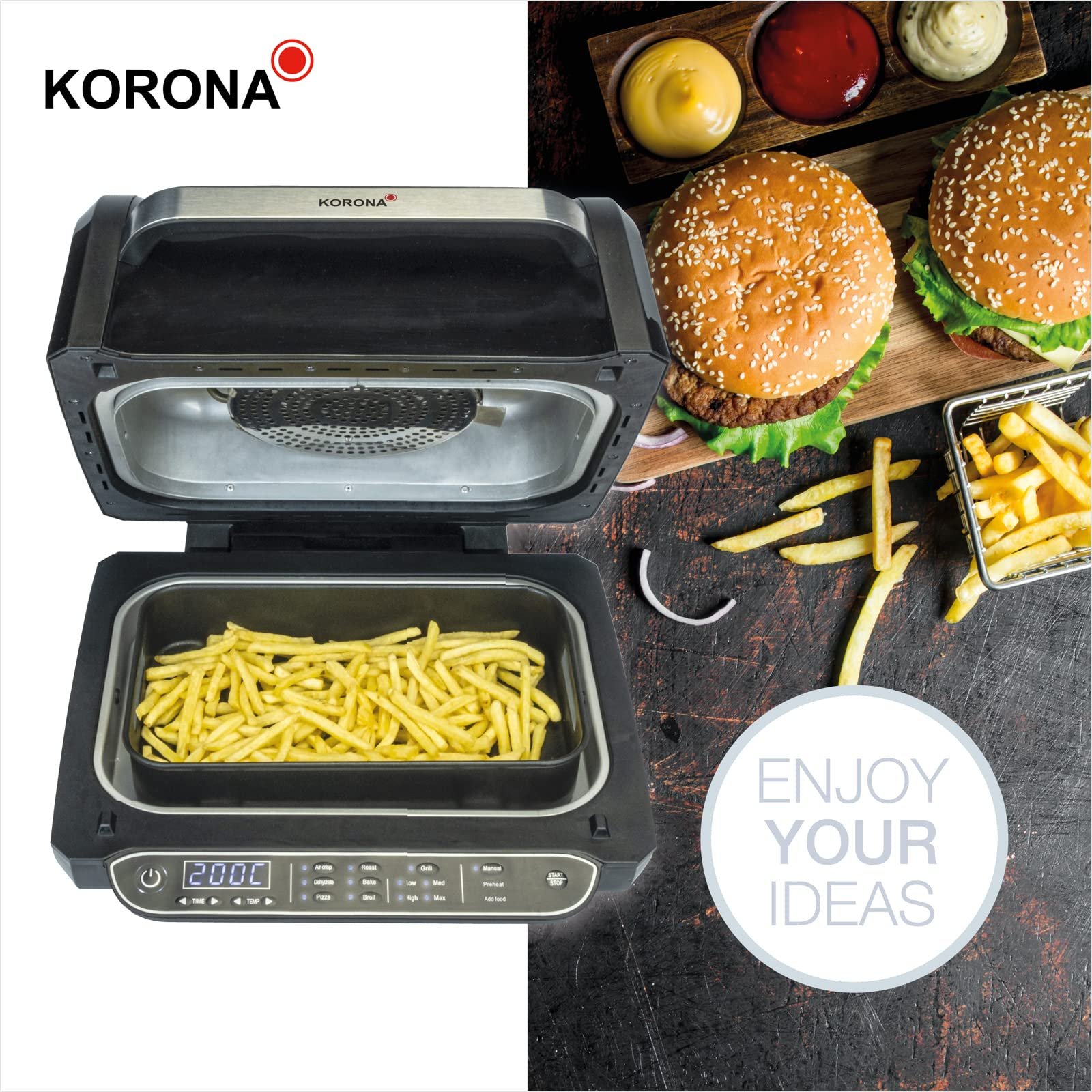 Мультифункціональний гриль Korona 46160 8-в-1 230°C, фото №6 Мультифункціональний гриль Korona 46160 8-в-1 230°C, фото №6