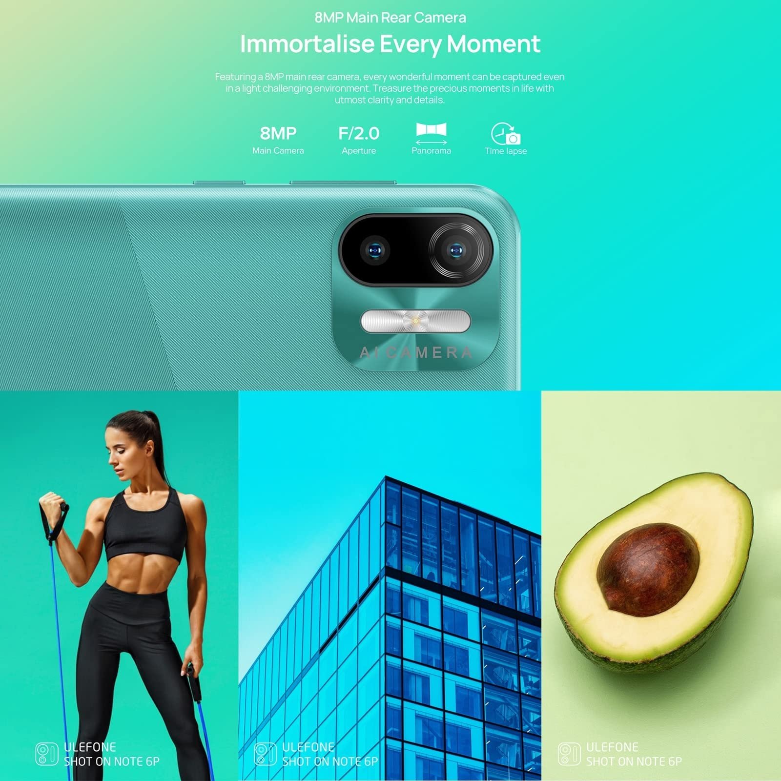 Смартфон Ulefone Note 6(P) 4G Dual SIM 6.1 дюйм 2 ГБ + 32 ГБ 8 Мп + 5 Мп Black, фото №7