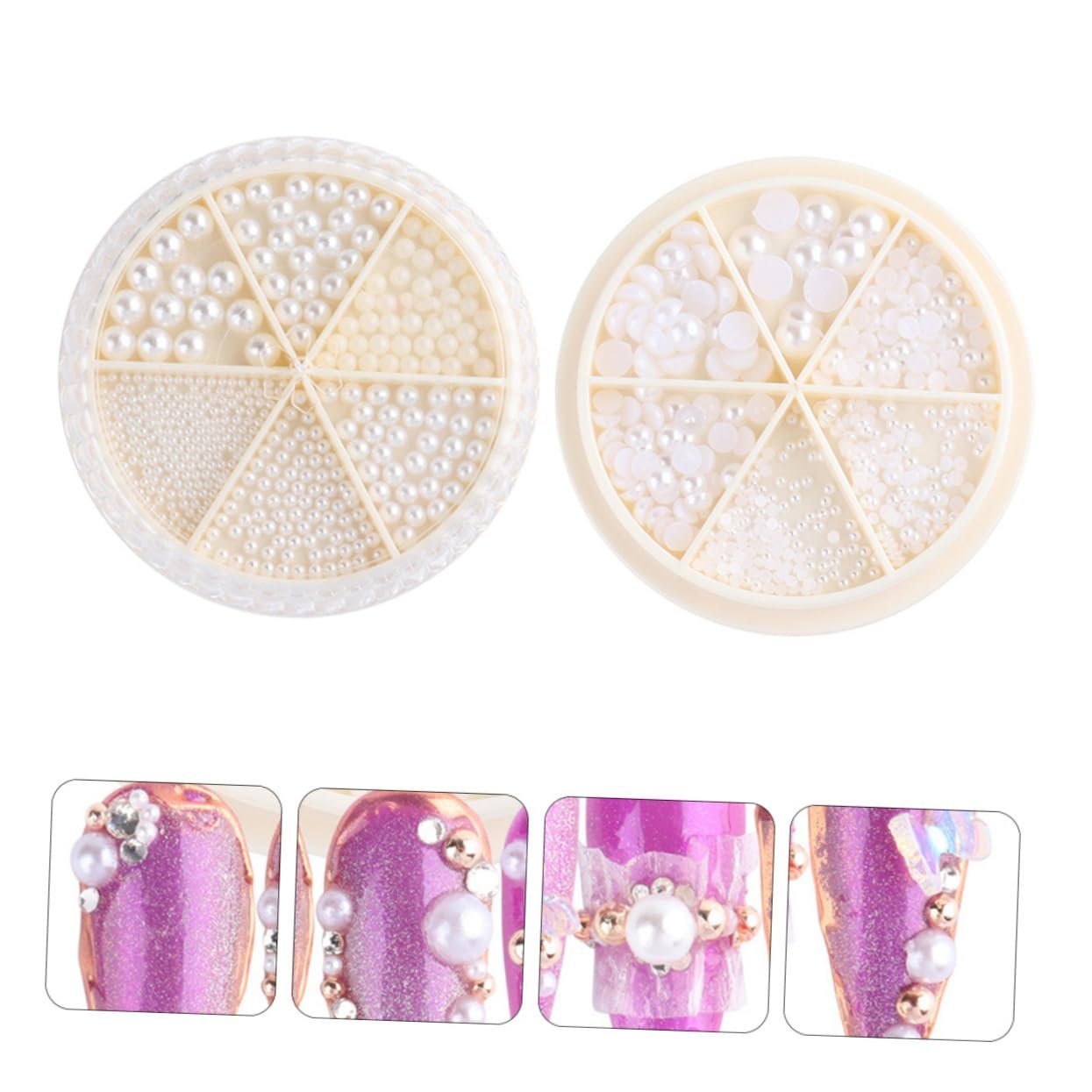 Перлини для манікюру WOONEKY для декорування нігтів, фото №7