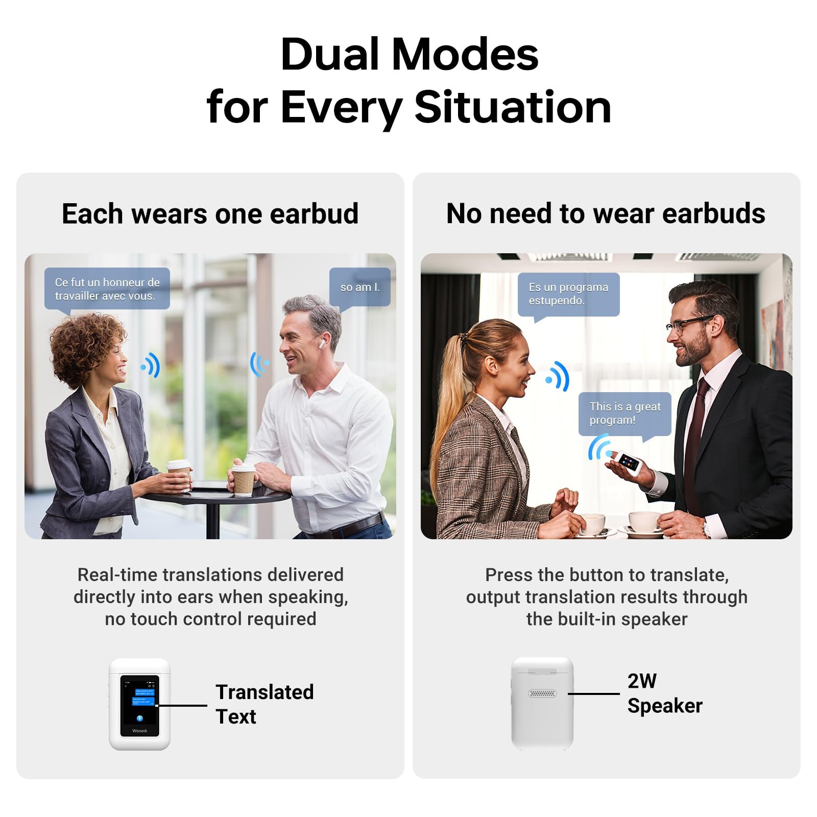 Наушники для перевода (Белые), фото №6