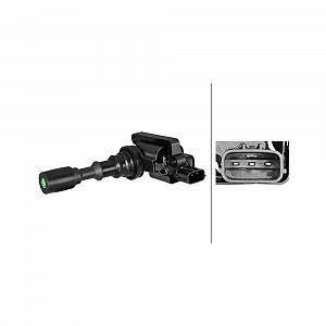 Котушка запалювання HELLA 5DA 358 101-961 для HYUNDAI, для циліндра 2, для циліндра 4 - Фото 1