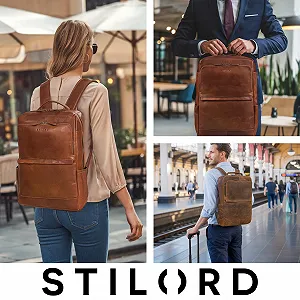 Рюкзак для ноутбука STILORD Barney Slim 15.6 дюймов кожаный спортивный XL Черный цена на synthetic.ua - Фото 1 Рюкзак для ноутбука STILORD Barney Slim 15.6 дюймов кожаный спортивный XL Черный synthetic.ua - Фото 1