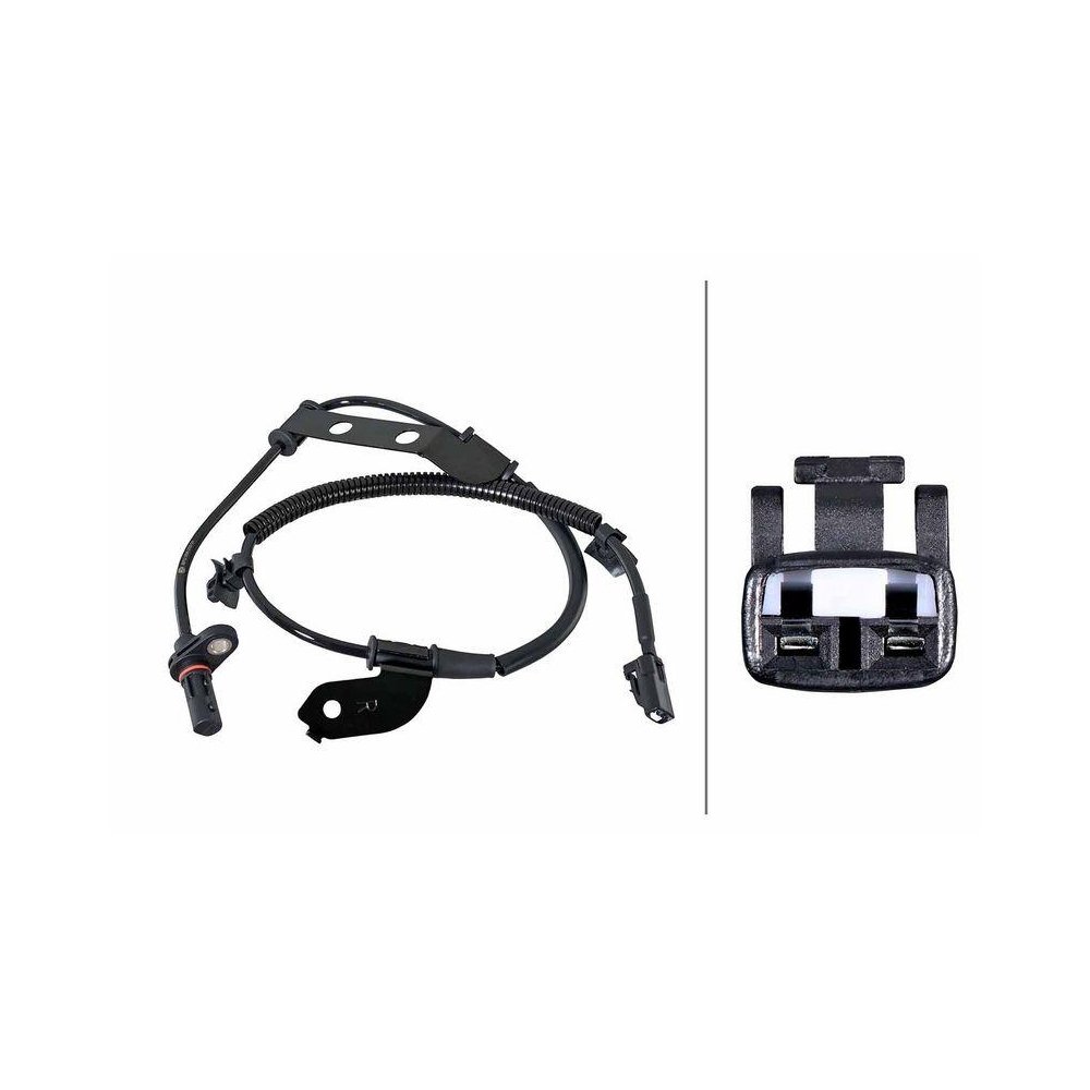 Датчик частоти обертання колеса HELLA 6PU 358 252-241 для HYUNDAI KIA, задній міст справа, фото №1
