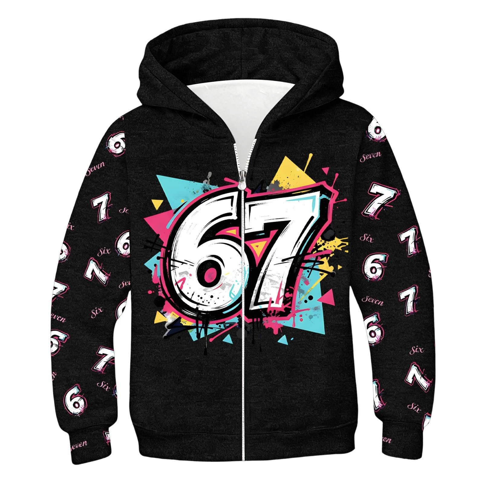 Толстовка Generisch Six Seven Молодіжна Дитяча, фото №4