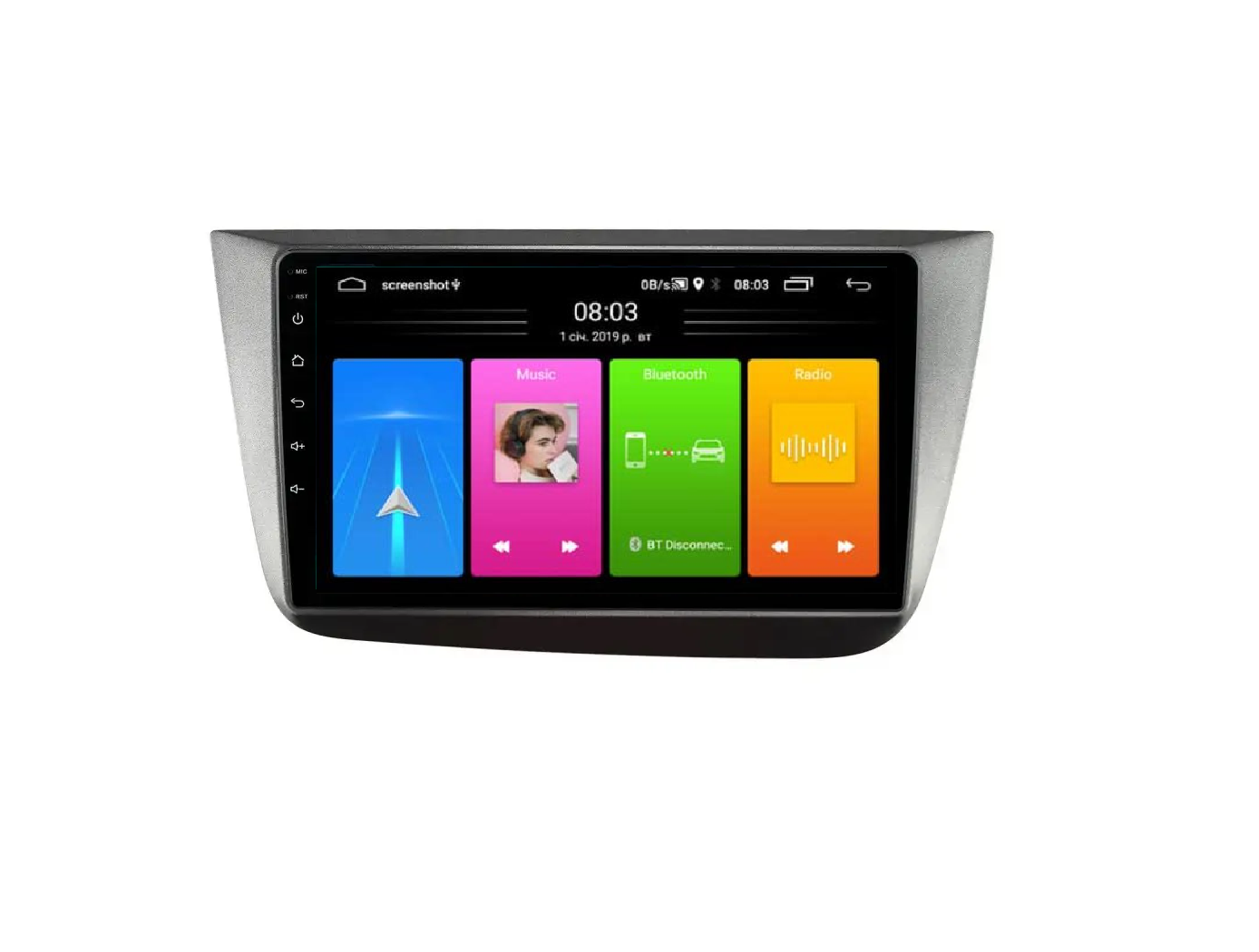 Штатна магнітола Nextone 901 2+32GB. CARPLAY Seat Altea 2004-2015, фото №1