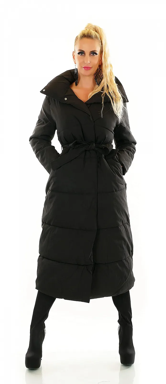 Жіноче зимове пальто Zeralda Fashion Довге, фото №3