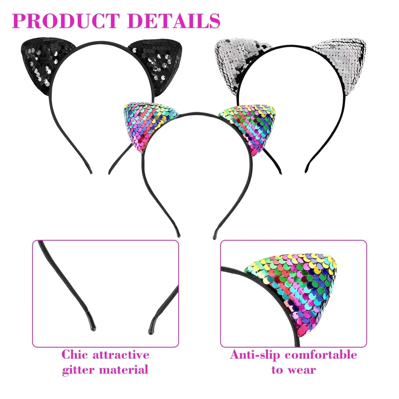 Обруч на голову Вушка кота, фото №3