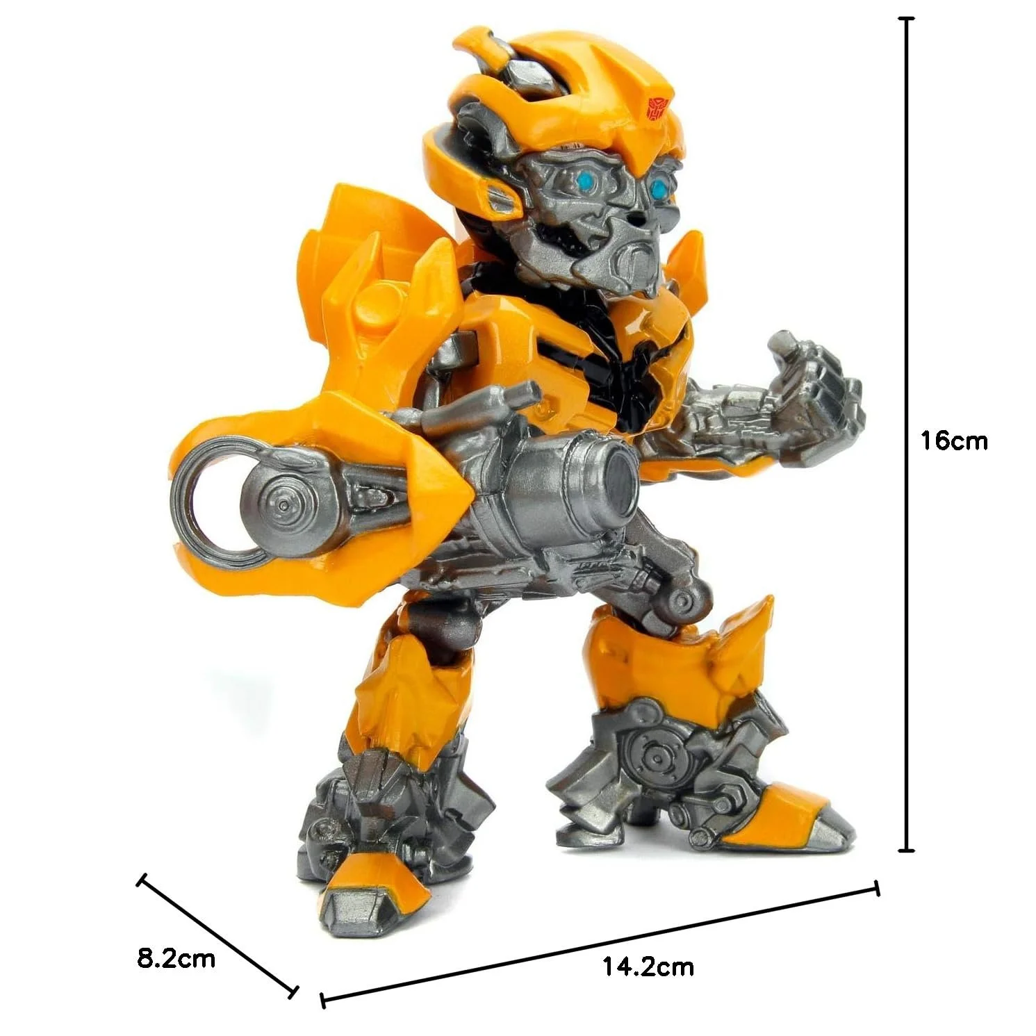 Фигурка Jada Toys Transformers Bumblebee 253111001 10 см Die-Cast Желтая, фото №5