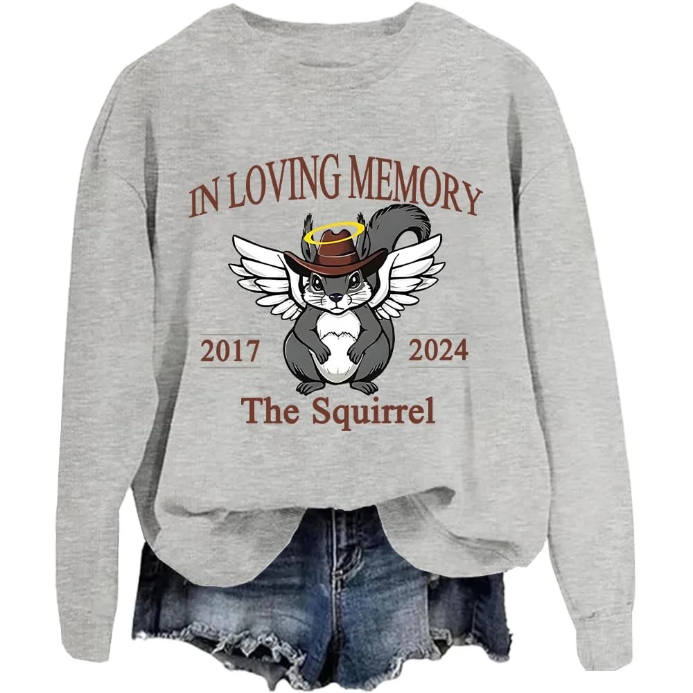 Свитшот Unisex In Loving Memory Peanut The Squirrel In Loving Memory Peanut The Squirrel, фото №1