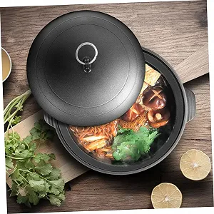 Кастрюля чугунная для риса термосберегающая энергосберегающая для тушения курицы synthetic.ua - Фото 1