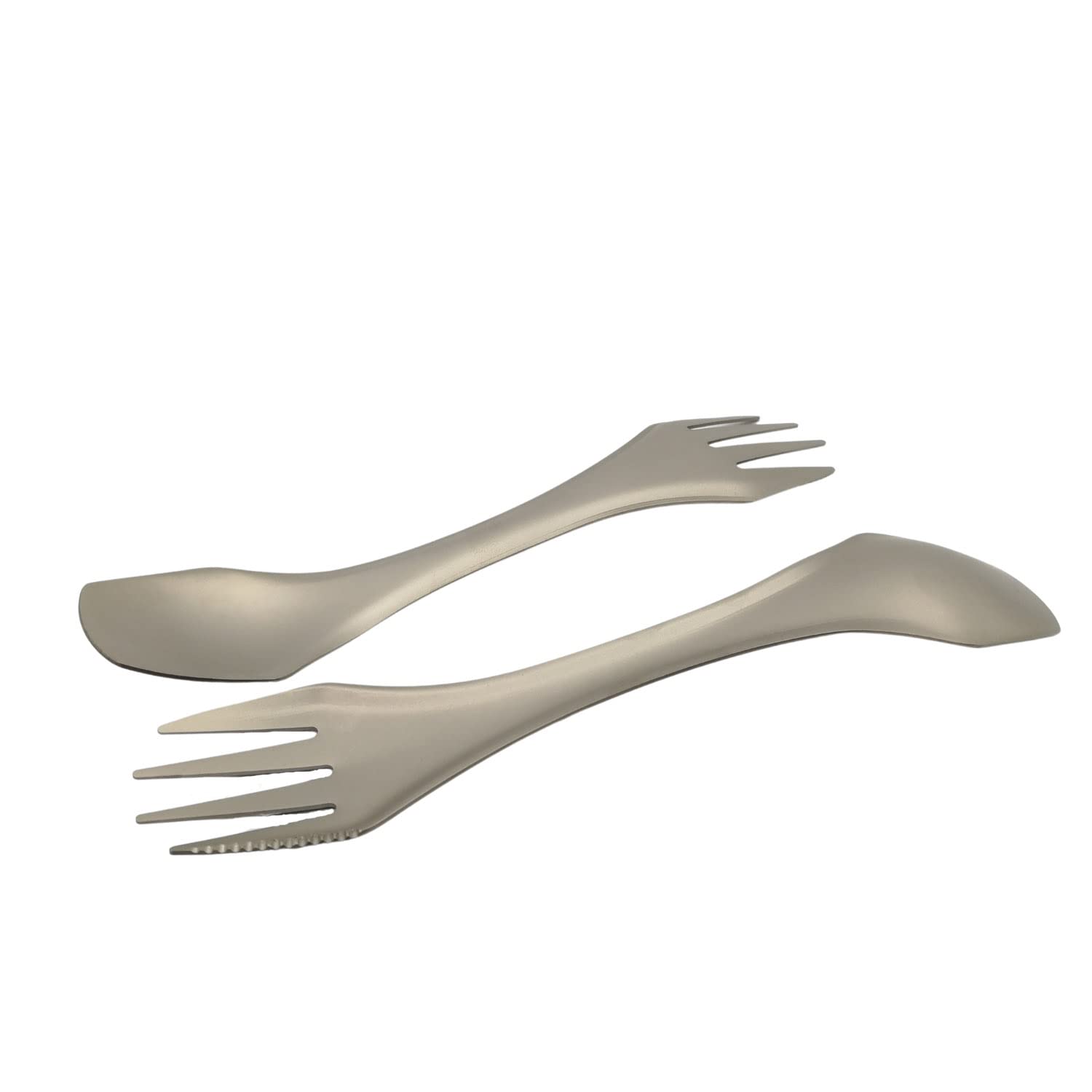 Вилка SSTI титановий 3-в-1 для подорожей кемпінгу Abrasive Blasting, фото №3 Вилка SSTI титановий 3-в-1 для подорожей кемпінгу Abrasive Blasting, фото №3