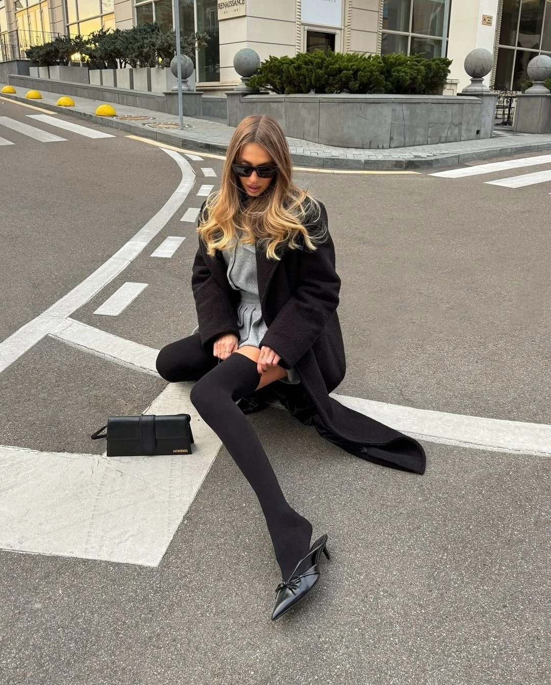 Чорні півсезонні чулки над коліном для дівчини, фото №3