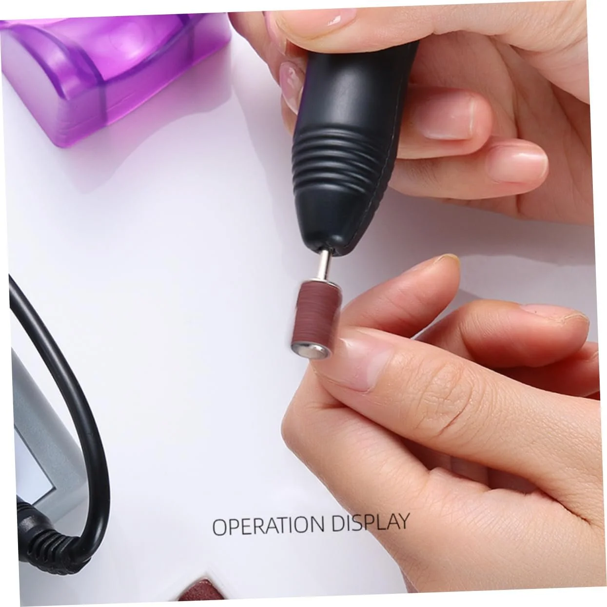 Электрический набор для маникюра и педикюра OATIPHO со шлифовальными лентами, фото №2