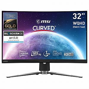Монитор MSI MPG ARTYMIS 323CQRDE 32 дюйма 1000R изогнутый игровой 2560 x 1440 165 Гц 1мс AMD FreeSync Premium VA HDR 400 RGB Чёрный - Фото 1
