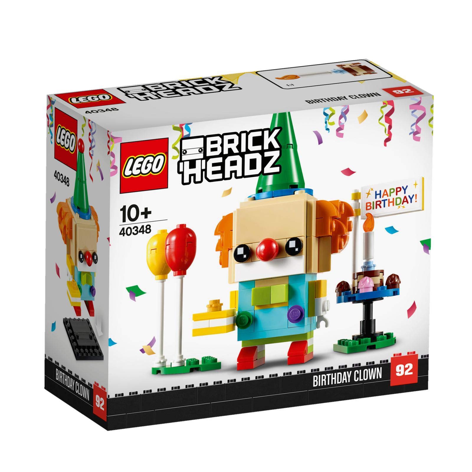 Конструктор LEGO Brickheadz Клоун на день рождения 40348, фото №1