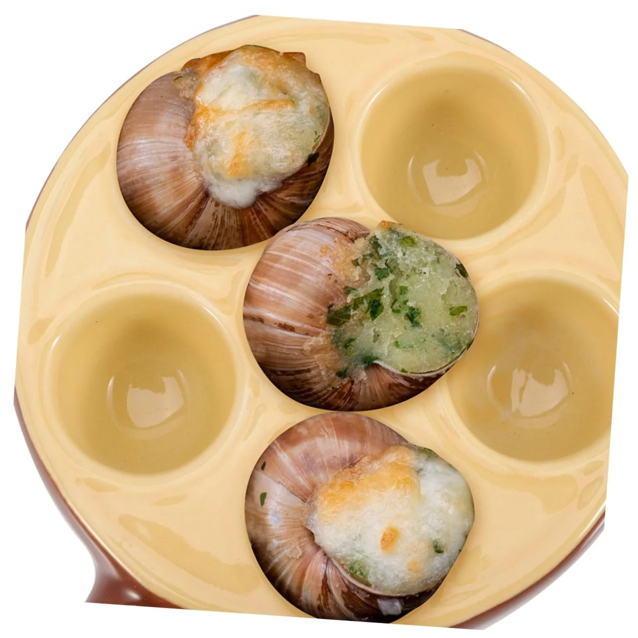 Форма для запікання равликів набір з 2 шт, керамічна з заглибленнями та ручками, термостійка, фото №4