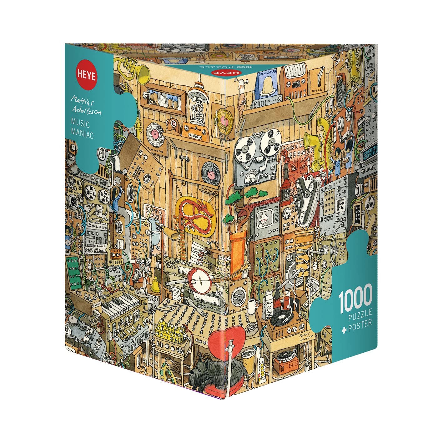 Пазл Heye Music Maniac Adolfsson 1000 элементов Серебристый, фото №1